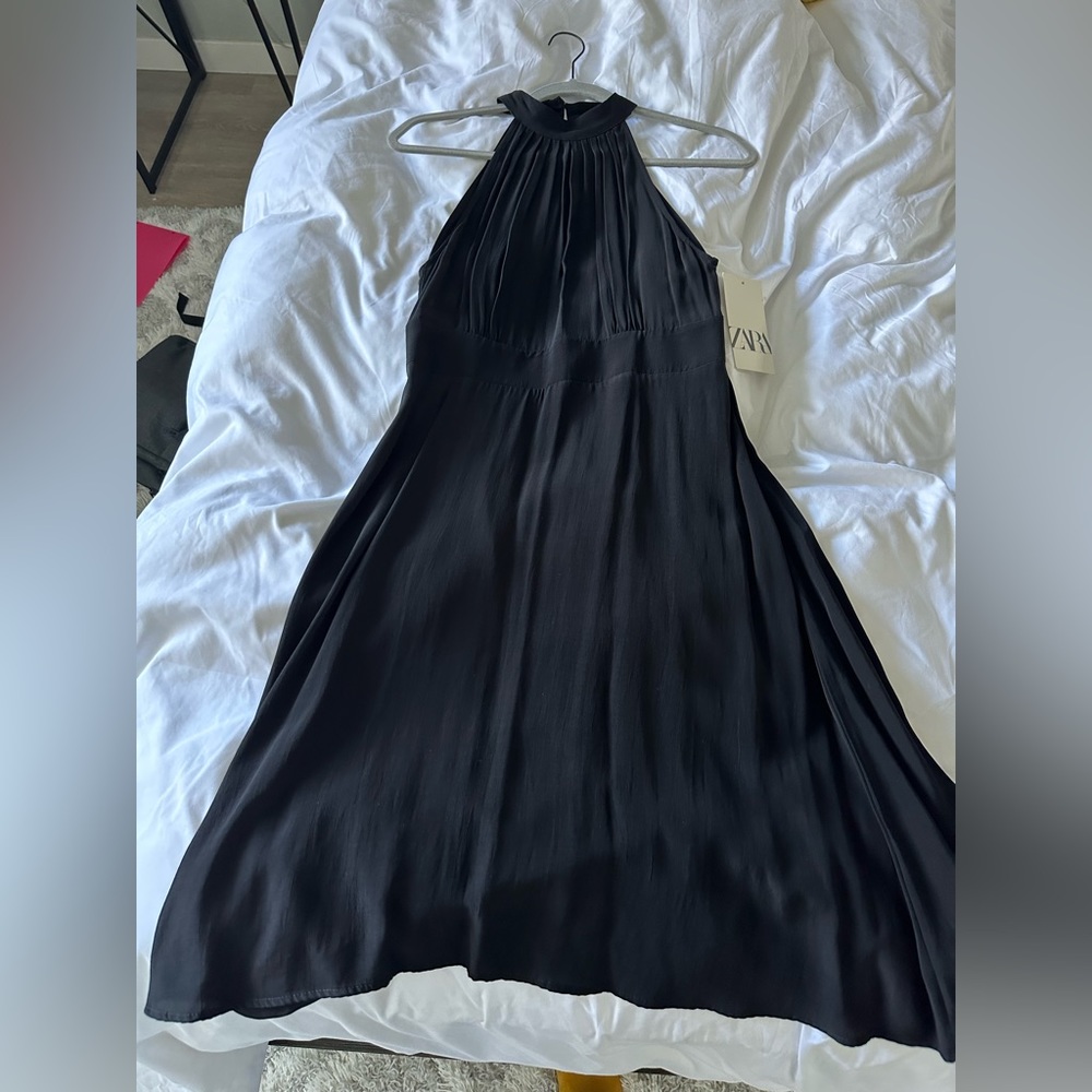 Zara Basic Women's Black Dress Size M